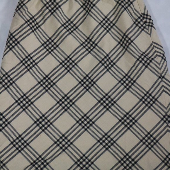 HAROLD'S Cream/Black Cross Pattern Skirt Sz 4 US - Picture 5 of 9